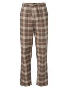 Lexington Home Konrad Organic Cotton Checked Flannel Pajama Pants Beig...