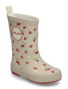 Pom Pom Gumboots? Aop Beige