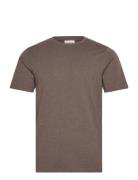 Lindbergh Basic Tee S/S In Melange Brun