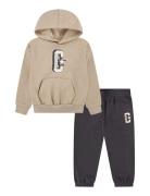 Converse Converse C Star Fleece Pullover And Joggers Set Beige