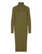 YAS Yasmavi Knit Midi Rollneck Dress S. Noos Grön