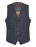 Mmgmason Herringb Waistcoat Kostymväst Navy Mos Mosh Gallery