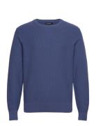 Arthur Knit Org Cotton Designers Knitwear Round Necks Blue J. Lindeber...