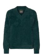 Scotch & Soda Fluffy V-Neck Relaxed Pullover Grön