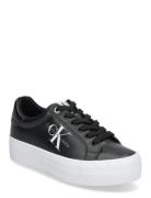 Calvin Klein Vulc Flatform Laceup Low Lth Svart