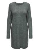 Onlcarol L/S Dress Knt Noos Kort Klänning Green ONLY