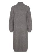 YAS Yasbalis Ls Funnel Knit Dress S. Noos Grå