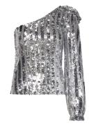 Vero Moda Vmefi Shoulder Ls Top Jrs Silver