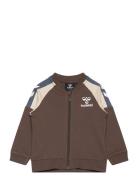 Hmlherman Zip Jacket Tops Sweat-shirts & Hoodies Sweat-shirts Brown Hu...