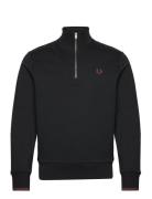 Fred Perry Half Zip Sweatshirt Svart