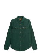 Superdry Corduroy Workwear Shirt Grön