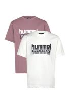 Hummel Hmltukas T-Shirt S/S 2-Pack Multi/patterned