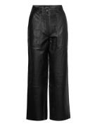 Presley Pant Bottoms Trousers Leather Leggings-Byxor Black Deadwood