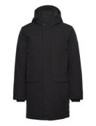 Tech Hooded Parka Parka Jacka Black Tom Tailor