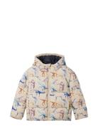 Allover Printed Puffer Jacket Fodrad Jacka Multi/patterned Tom Tailor