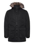 Jack & J S Jjeconstruct Faux Fur Parka Sn Svart