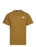 The North Face M Ss Box Nse Tee Khaki Green