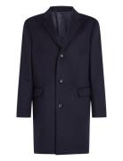 Fine Wool Blend Coat Yllerock Rock Navy Calvin Klein