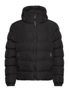 Superdry Hooded Sports Puffer Jacket Svart