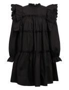 Objhope L/S Short Dress Div Kort Klänning Black Object