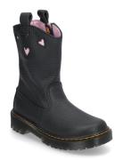 Bex Heart P-O Boot Junior Känga Stövel Black Dr. Martens