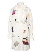 Embroidered Shirt Dress Kort Klänning White Stella Nova