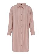 Pilen Yarndyed Flannel Night Shirt Nattlinne Pink Høie Of Scandinavia