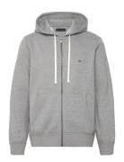 Tommy Hilfiger Essential Fleece Zip Through Grå