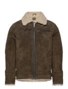 Axel Classic Pile Suede Jacket Läderjacka Skinnjacka Green Jofama