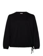 Wa-Sabina Tops Sweat-shirts & Hoodies Sweat-shirts Black Wasabiconcept