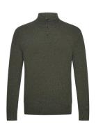 Polo Ralph Lauren Speckled Wool-Blend Mockneck Sweater Khaki Green