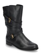 0 Shoes Boots Ankle Boots Ankle Boots Flat Heel Black Lauren Ralph Lau...