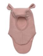 Huttelihut Balaclava Ears Wool Fleece Rosa