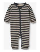 Jumpsuit L/S Bendji Långärmad Bodysuit Navy Wheat