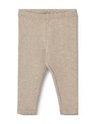 Wheat Rib Leggings Maddy Beige