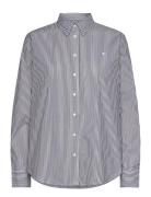 Lauren Ralph Lauren Striped Easy Care Cotton Shirt Svart