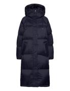 GANT Full Length Down Coat Marinblå