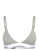 Lght Lined Triangle Lingerie Bras & Tops Soft Bras Bralette Grey Calvi...