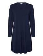 Bamboo Long Sleeve Nightdress Nattlinne Navy Lady Avenue