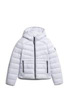 Hooded Fuji Quilt Padded Jkt Fodrad Jacka Cream Superdry