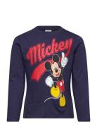 Mickey Mouse Tshirt Marinblå