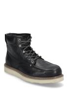 Jack & J S Jfwaldgate Moc Leather Boot Sn Svart