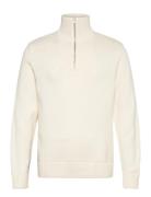 Jorfrederiksberg Knit Half Zip Tops Knitwear Half Zip Jumpers White Ja...