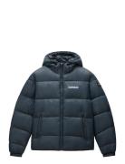 Suomi Hood Puffer Jacket Fodrad Jacka Navy Napapijri