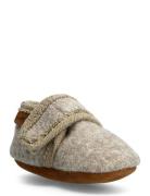 En Fant Baby Wool Slippers Grå