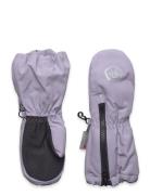 Color Kids Mittens Long W. Zipper Lila