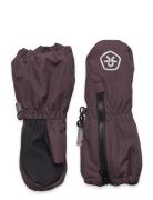 Color Kids Mittens Long W. Zipper Burgundy