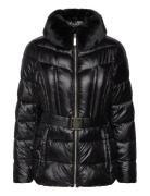 Michael Kors Packable Jacket W Fx Fur Svart