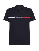 Tommy Hilfiger Hilfiger Chest Insert Reg Polo Marinblå