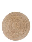 House Nordic Rina - Rug, Braided Jute, Nature Ø150 Cm